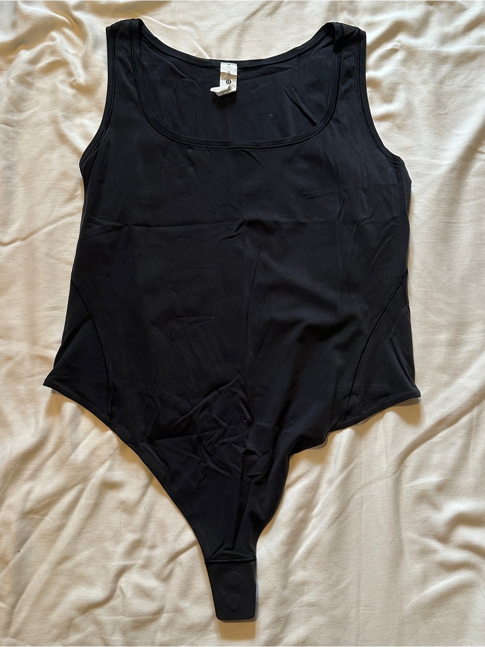 lululemon athletica Black Wundermost Tank Bodysuit